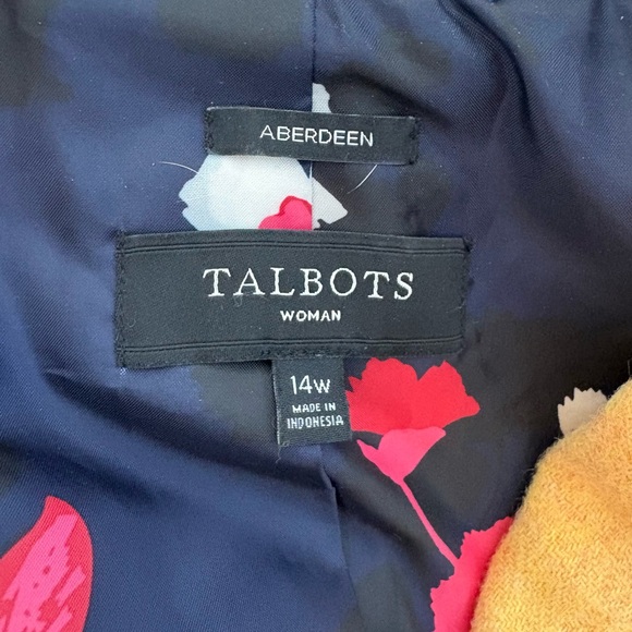 Talbots Aberdeen Wool Blend Blazer Jacket 14W - Picture 4 of 7